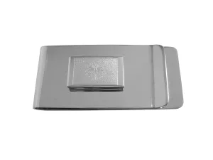 Silver Toned Etched Indiana State Flag Money Clip
