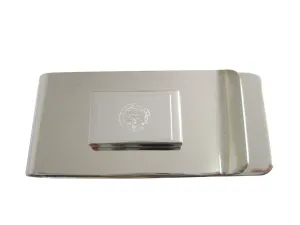 Silver Toned Etched Nebraska State Flag Money Clip