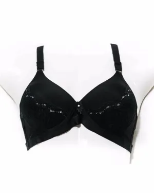 Single Padded Imported Black Bra