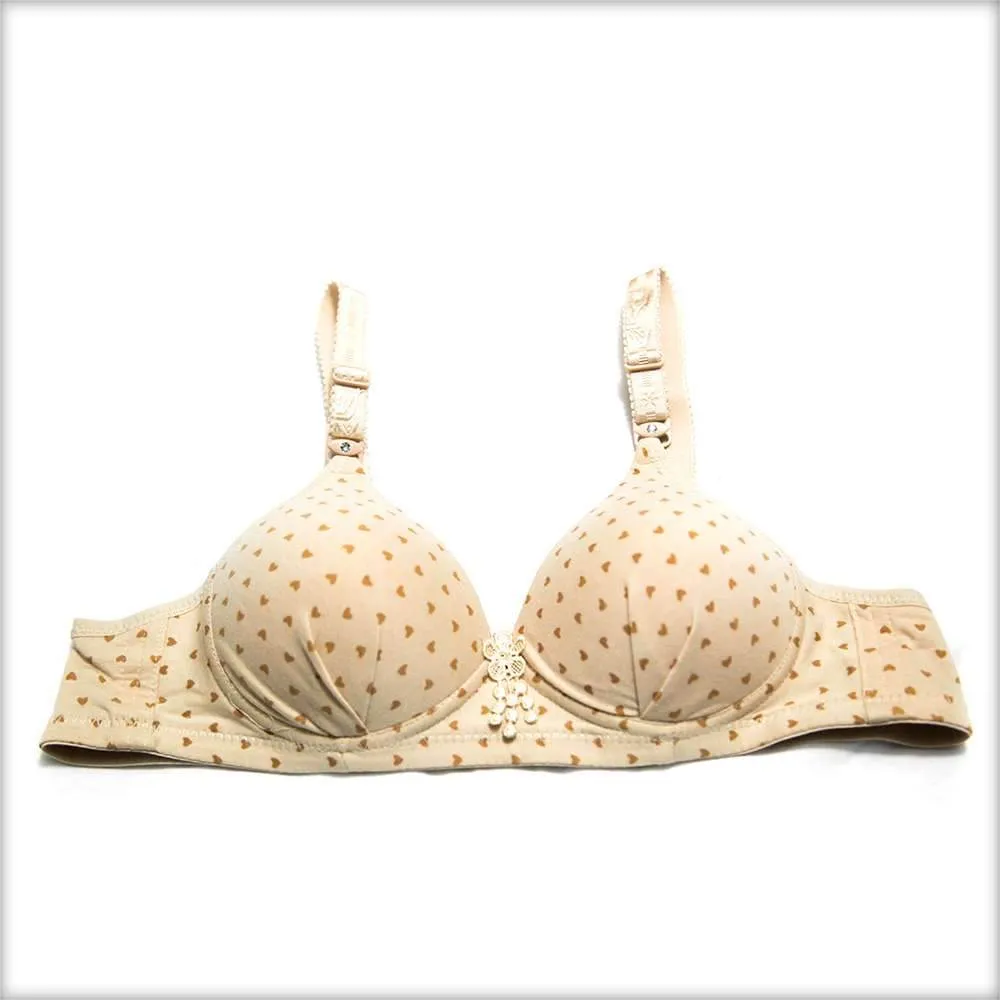 Single Padded Tea Pink Bra
