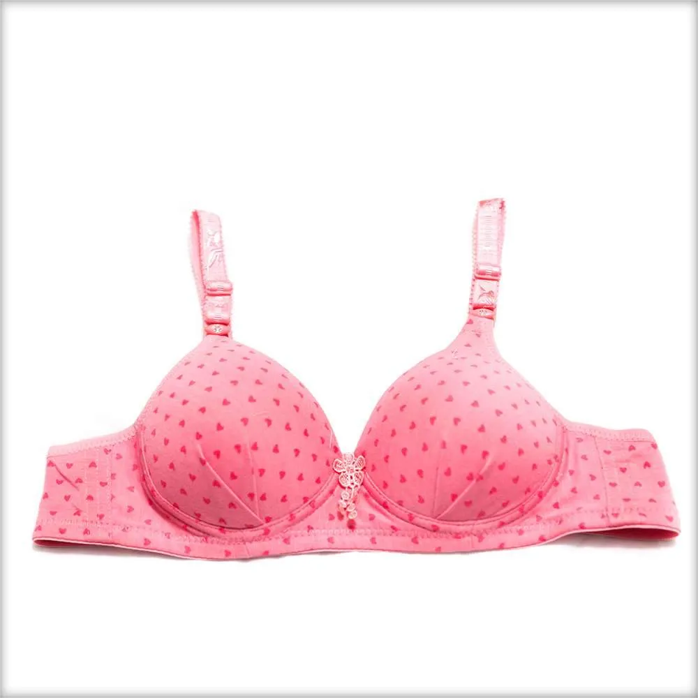 Single Padded Tea Pink Bra