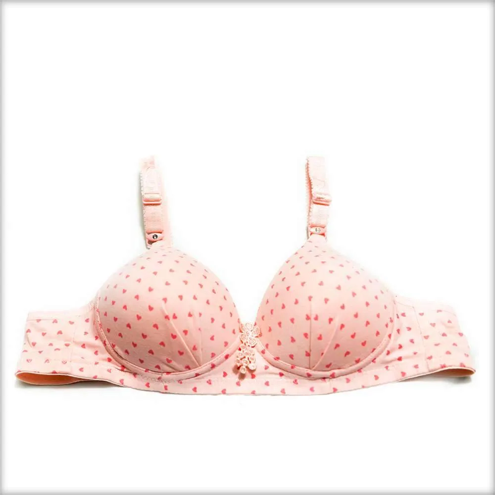 Single Padded Tea Pink Bra