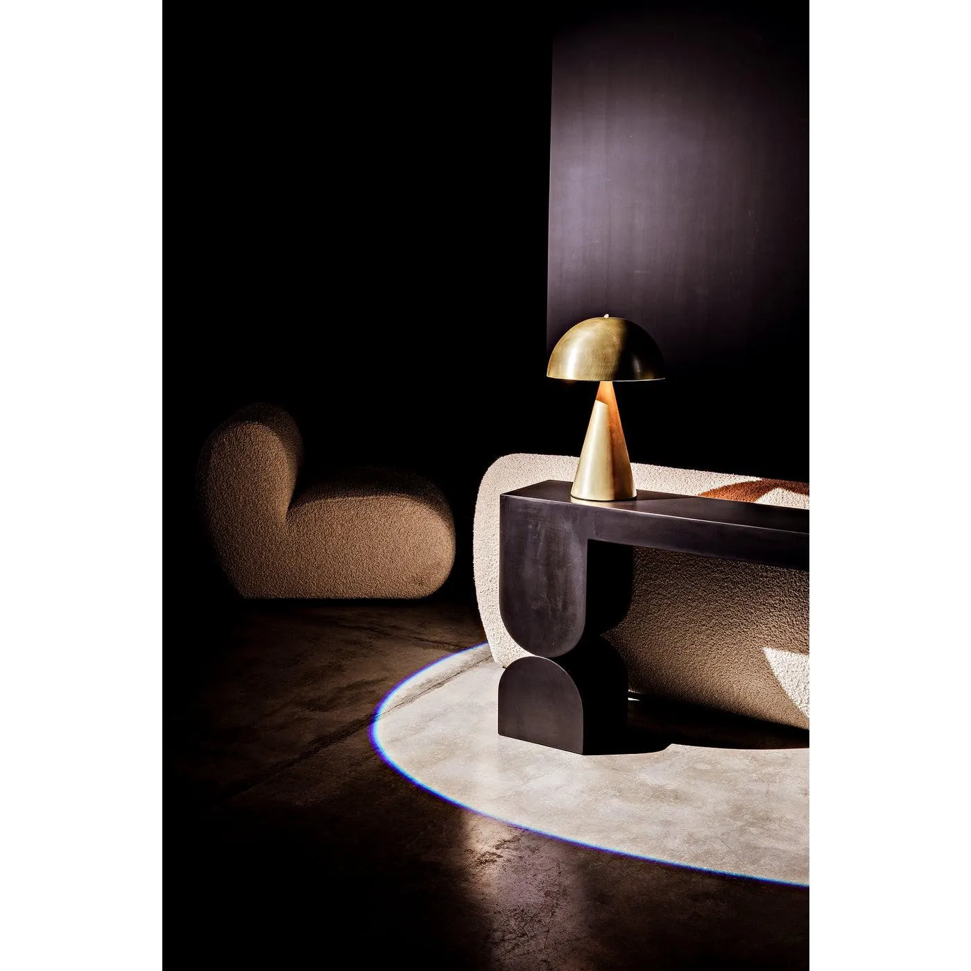 Skuba Table Lamp, Metal with Brass Finish