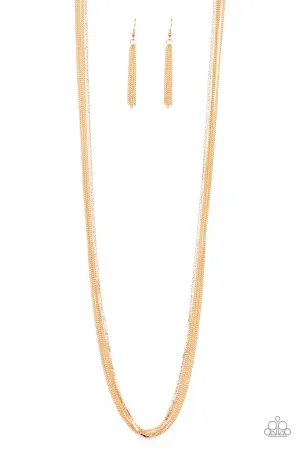 SLEEK and Destroy Gold Necklace