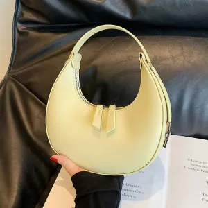 Sleek Crescent Moon Shoulder Bag