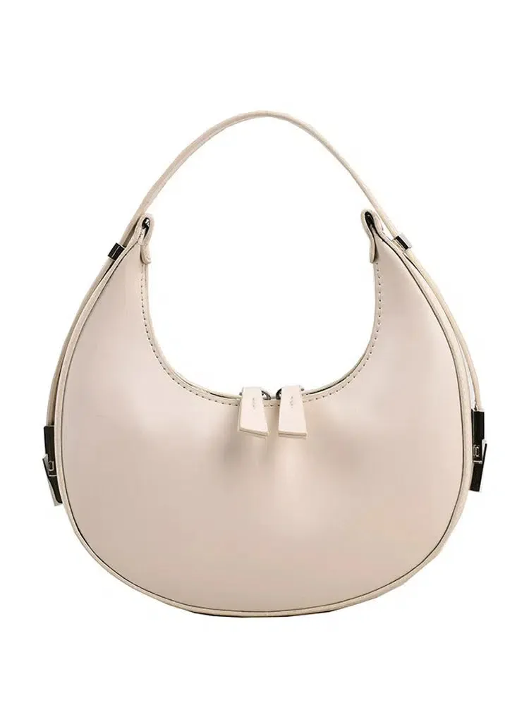 Sleek Crescent Moon Shoulder Bag