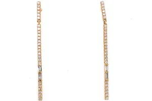 Sleek Diamond Earrings