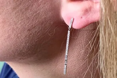Sleek Diamond Earrings