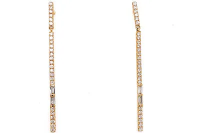 Sleek Diamond Earrings