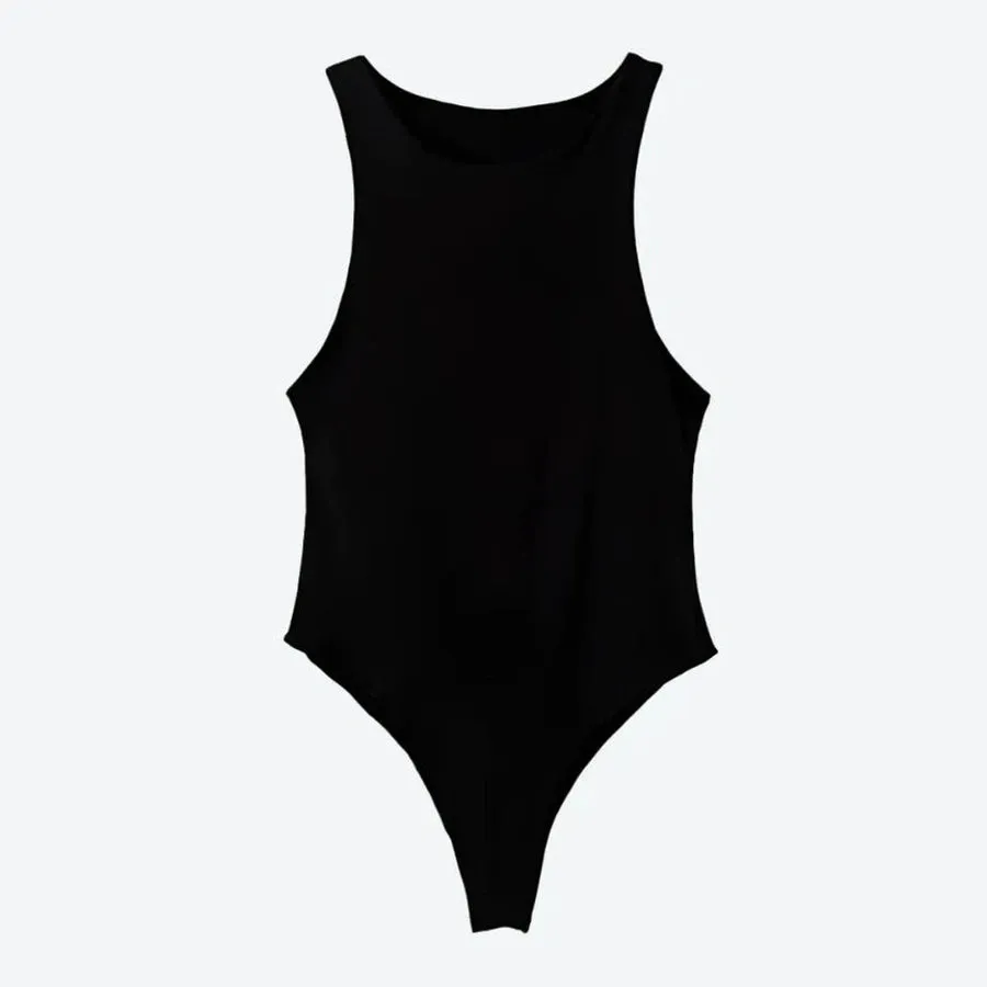 Sleek Sleeveless High-Cut Bodysuits