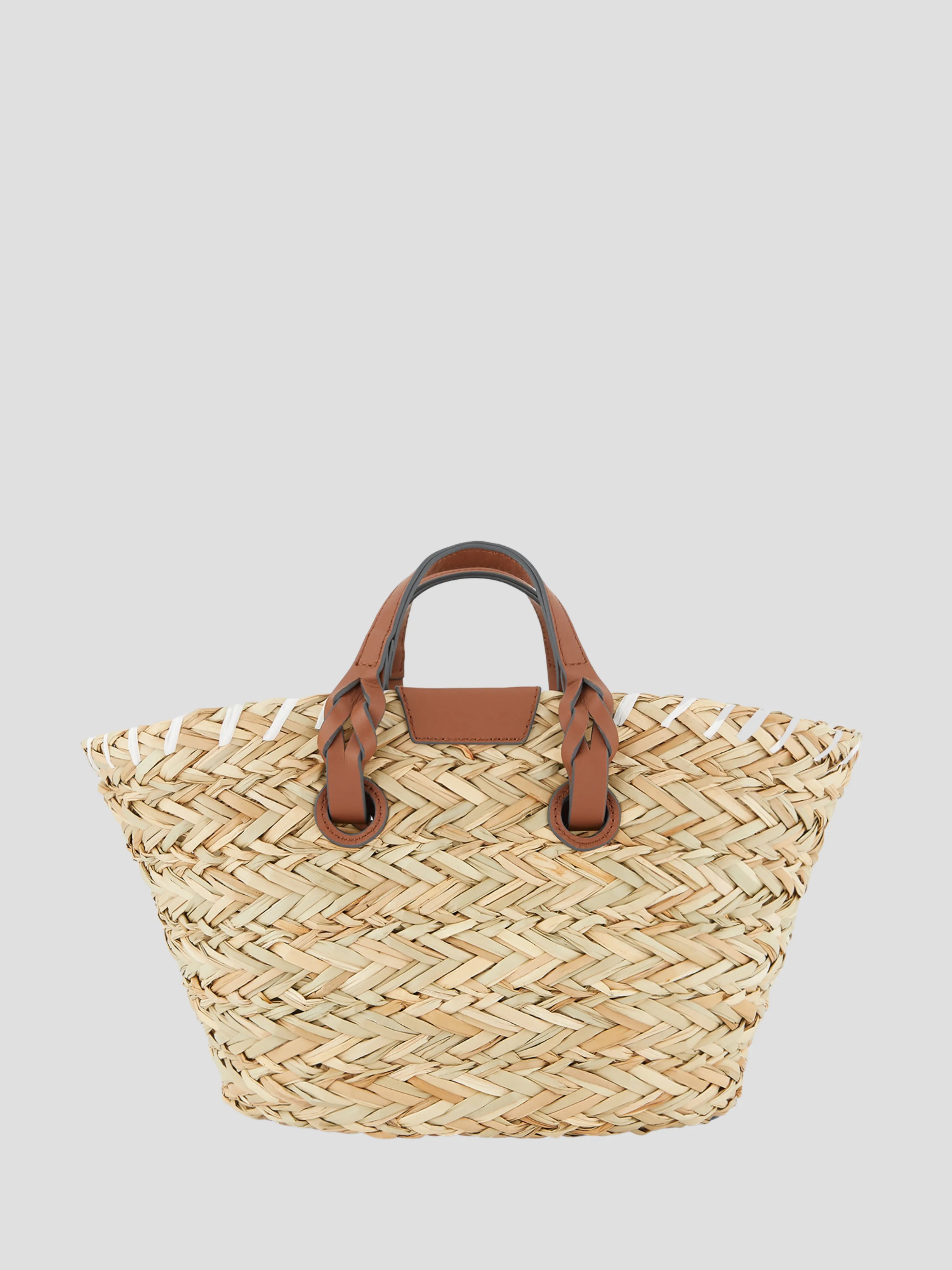 Small Basket Paper Eyes in Natural Seagrass