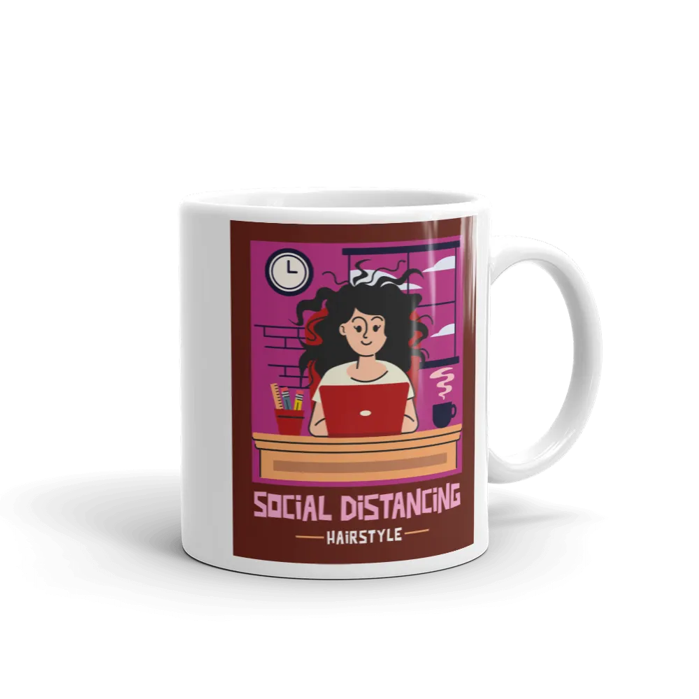 SOCIAL DISTANCING HAIRSTYLE Mug