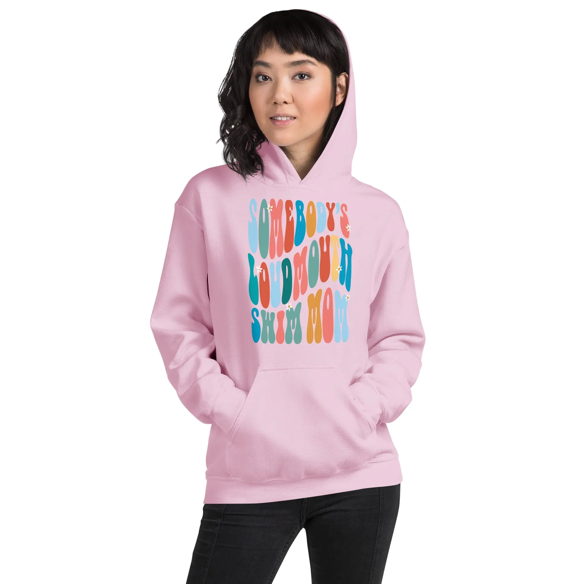 Somebody's Loudmouth Swim Mom Staple Hoodie