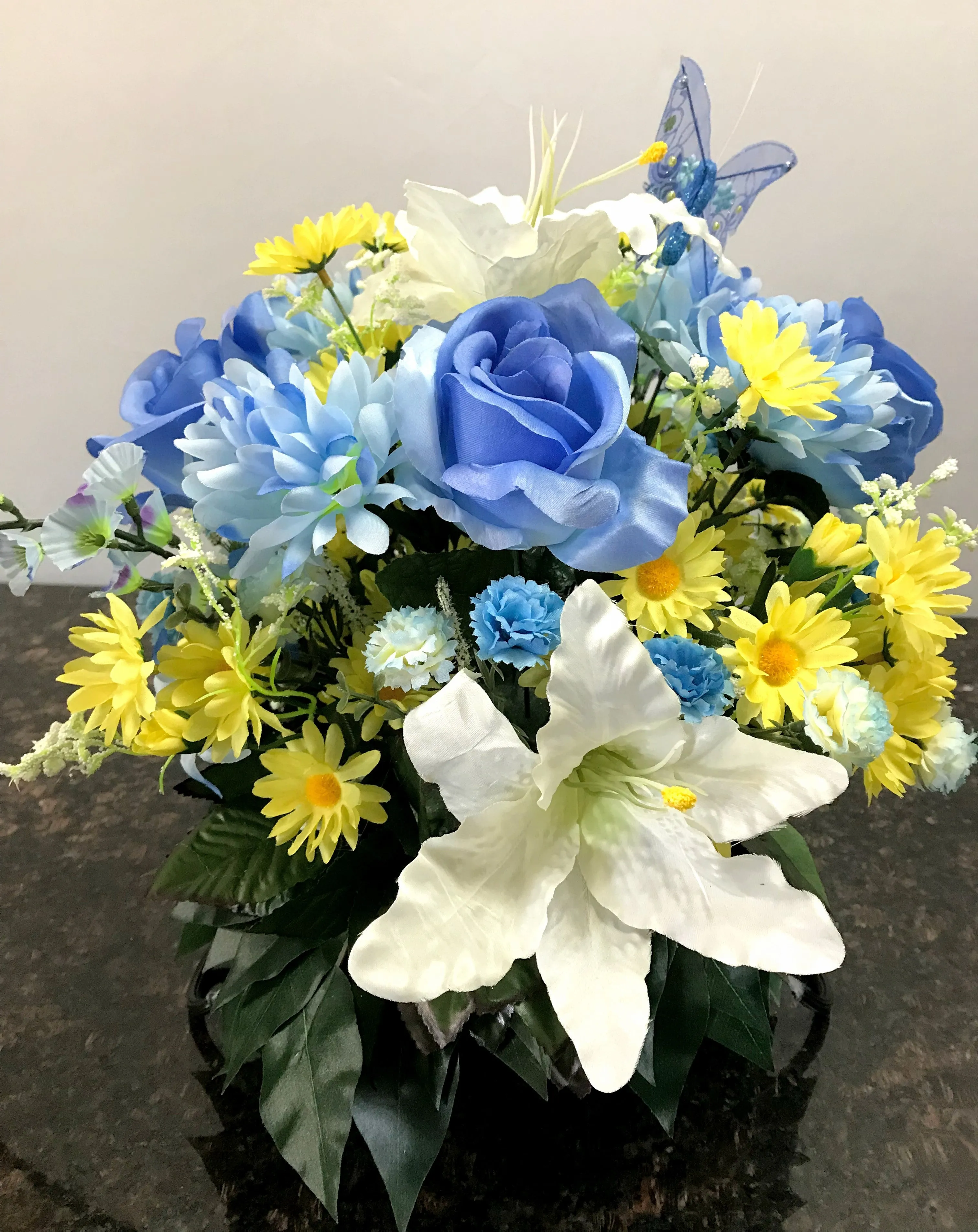 Spring Blooms Headstone Saddle
