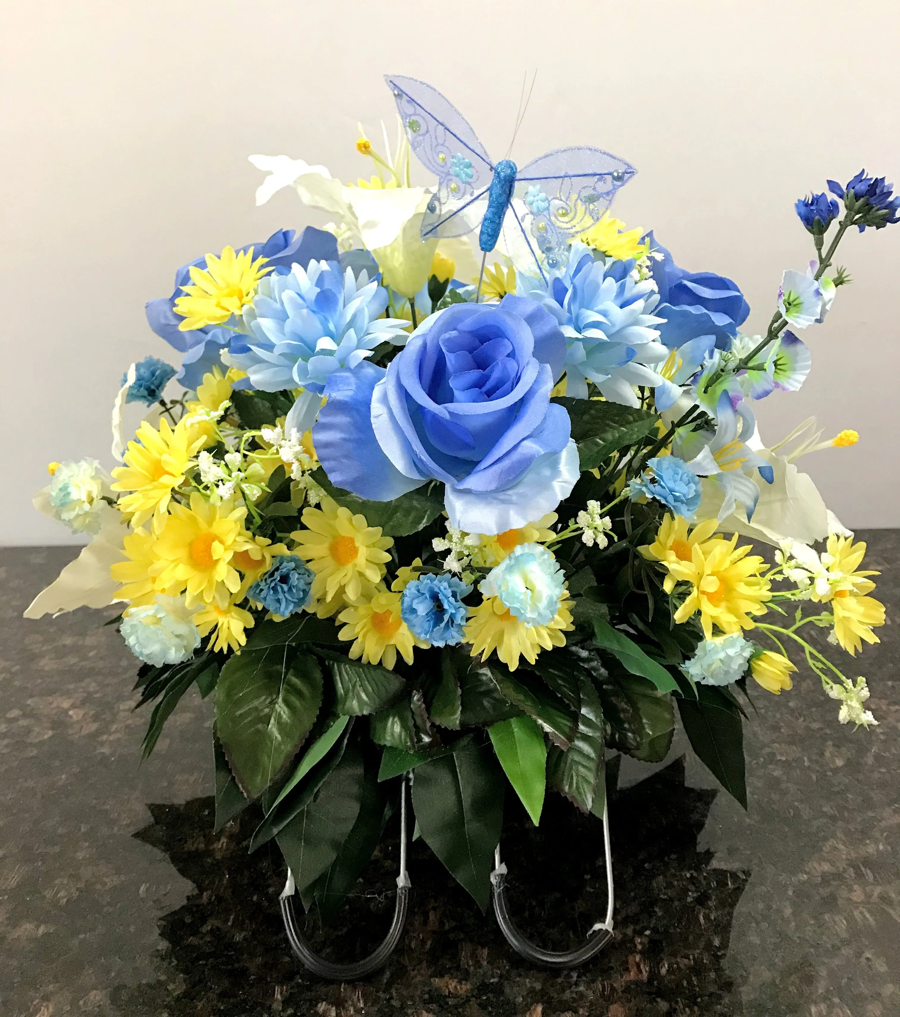 Spring Blooms Headstone Saddle