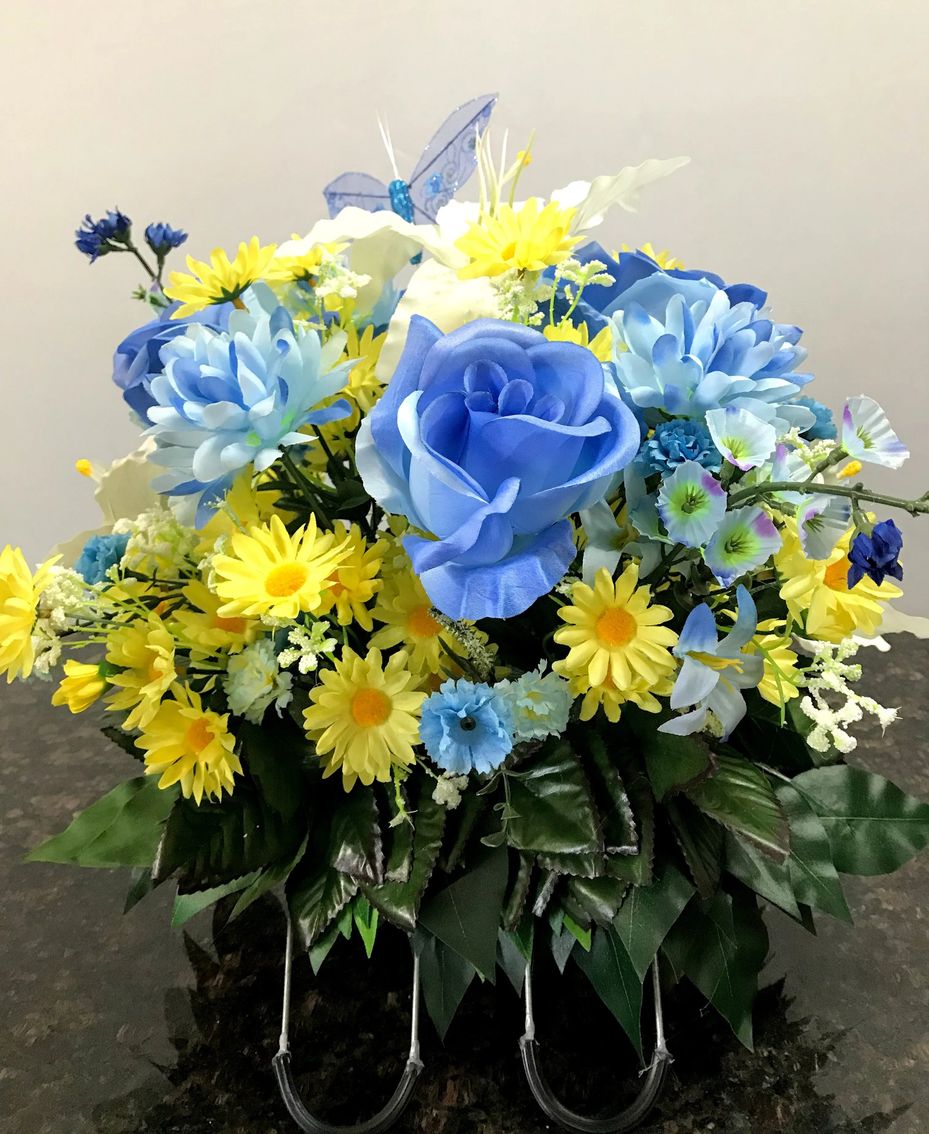 Spring Blooms Headstone Saddle