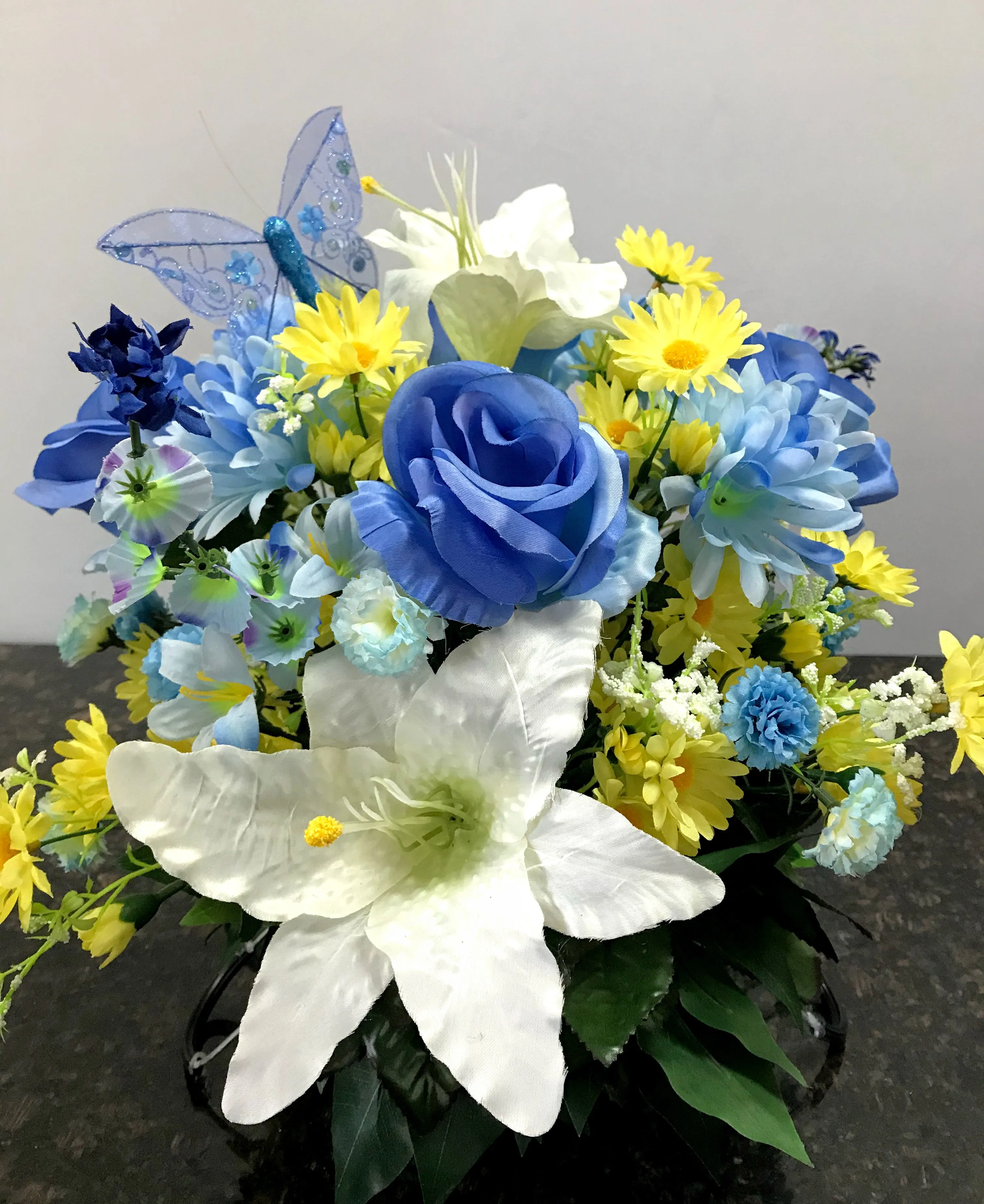 Spring Blooms Headstone Saddle