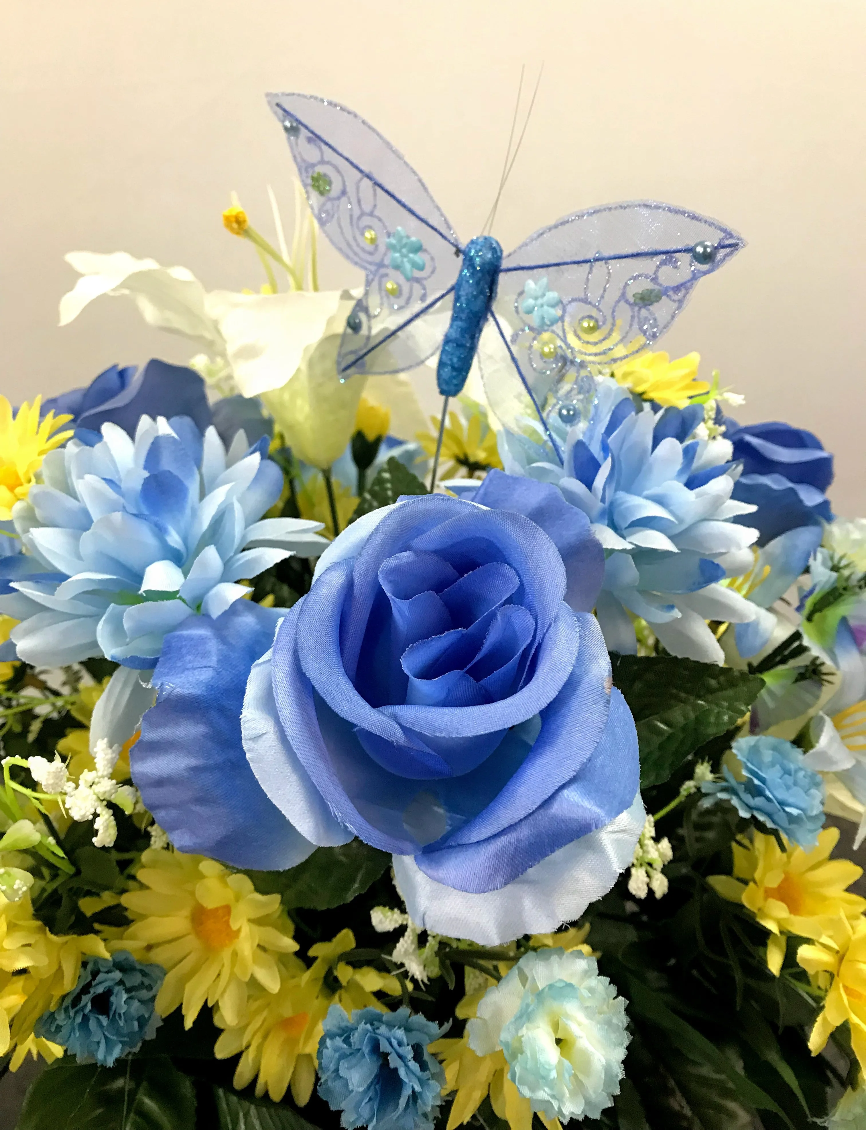Spring Blooms Headstone Saddle