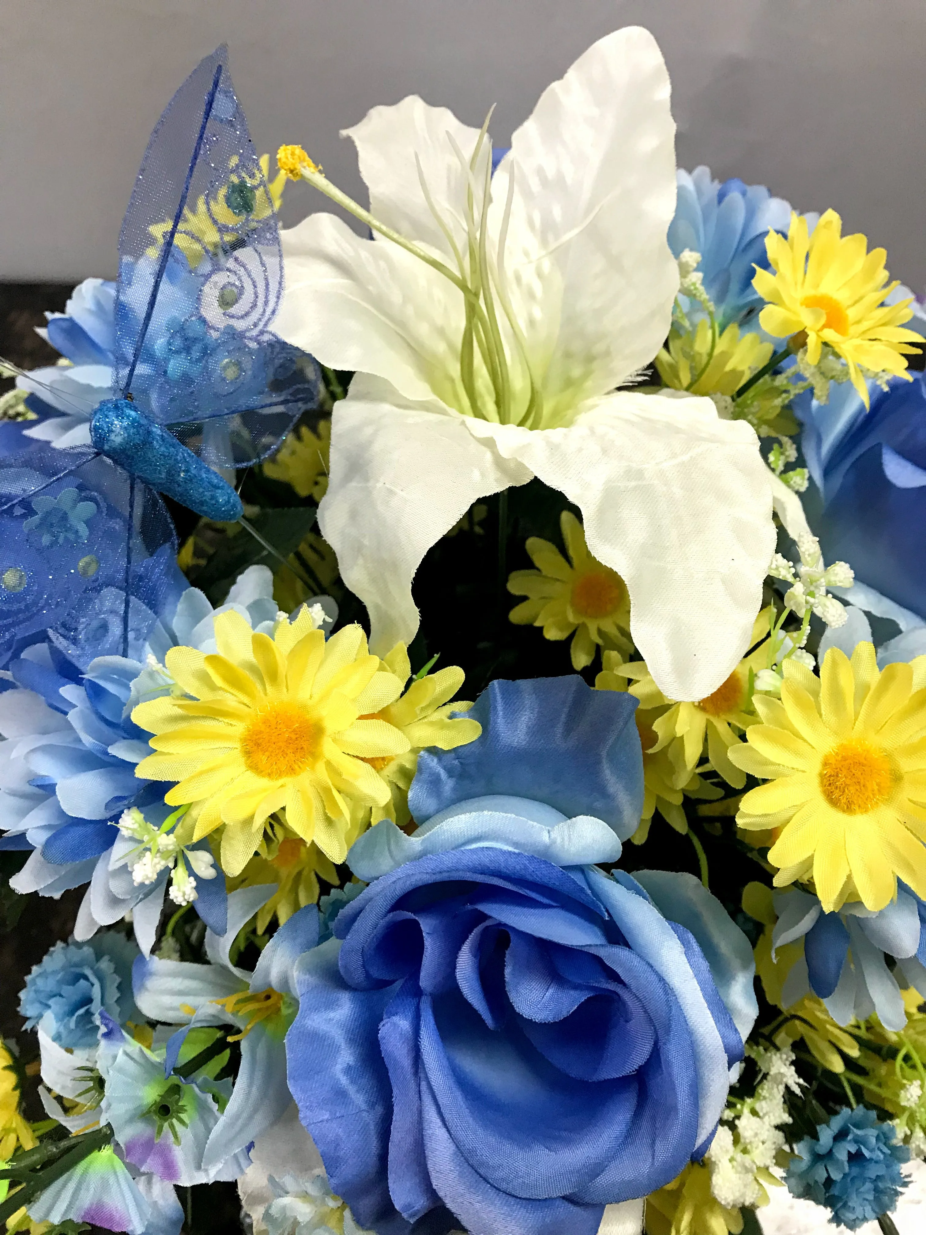 Spring Blooms Headstone Saddle