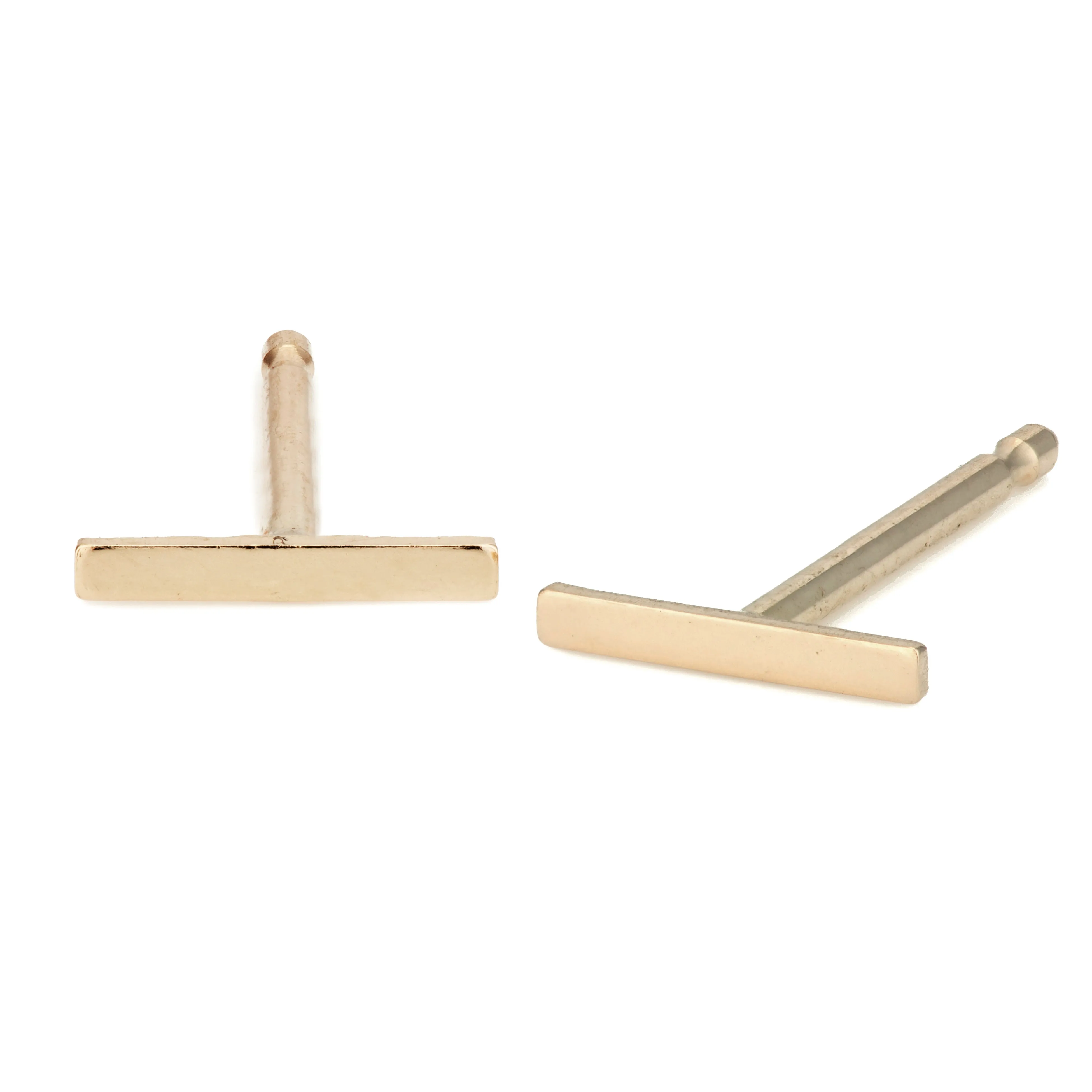 Staple Earrings - Gold