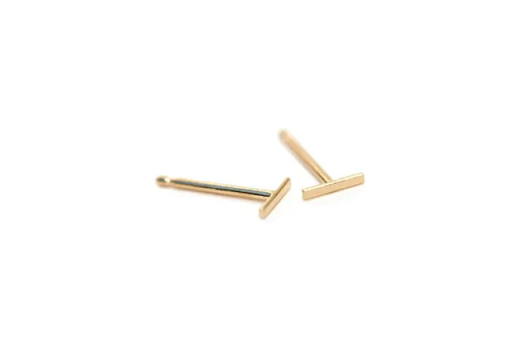 Staple Earrings - Gold