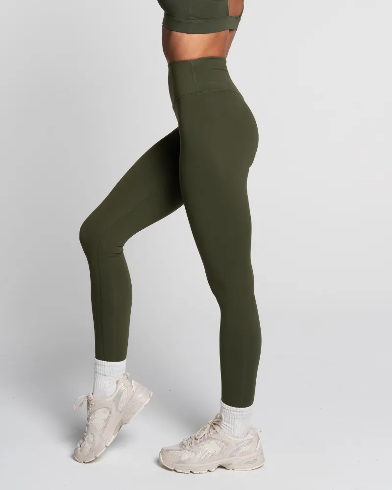 Staple Full Length Leggings - Forest