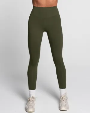 Staple Full Length Leggings - Forest