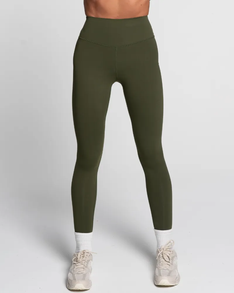 Staple Full Length Leggings - Forest