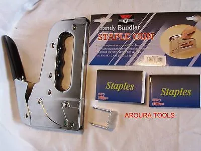 STAPLE GUN HEAVY DUTY-WITH STAPLES - BRAND NEW.