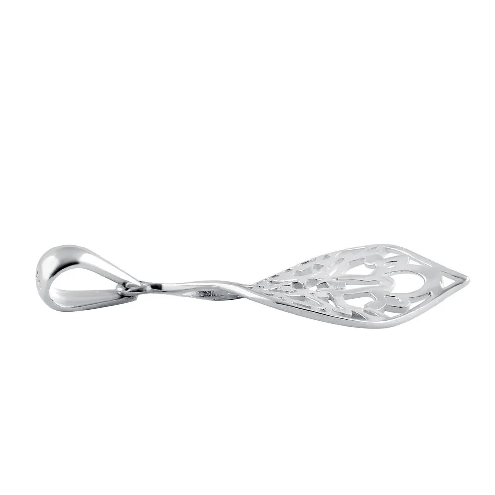 Sterling Silver Leaf Star Pendant