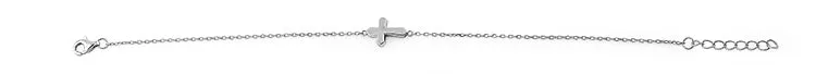 Sterling Silver Small Cross Bracelet