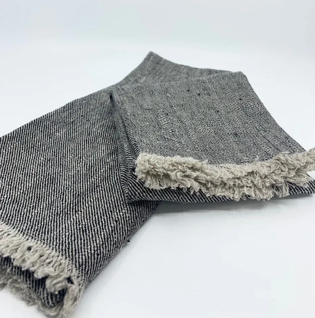 Stone Washed Linen Tea Towel