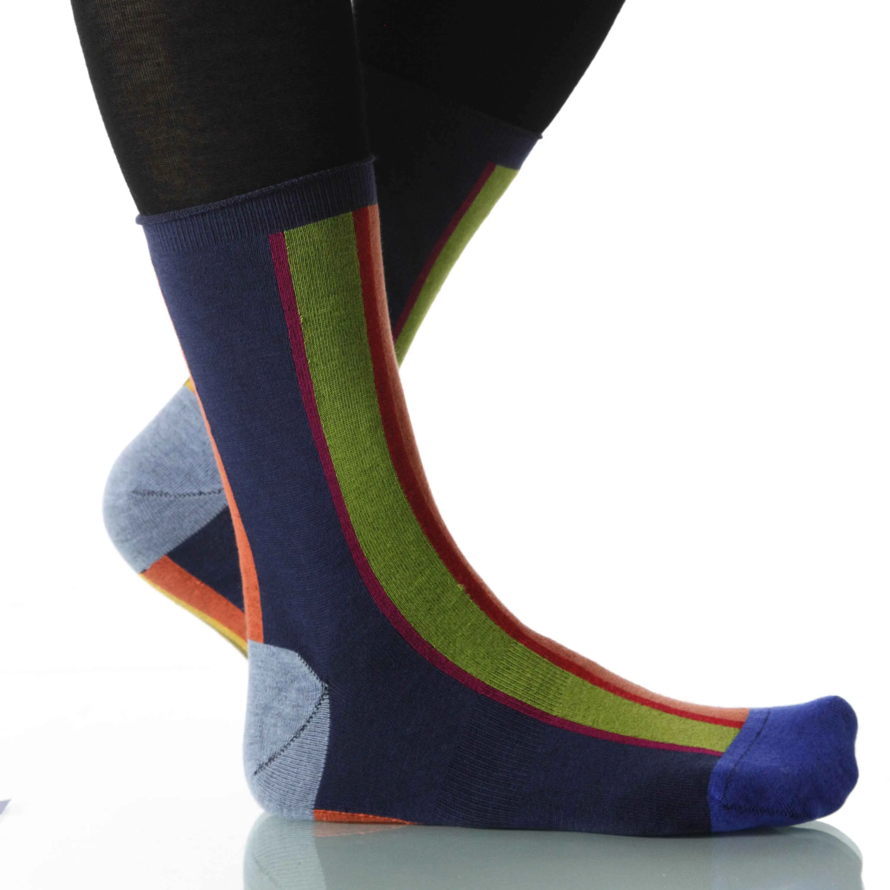 Sunset Vertical Stripe - Ankle Height