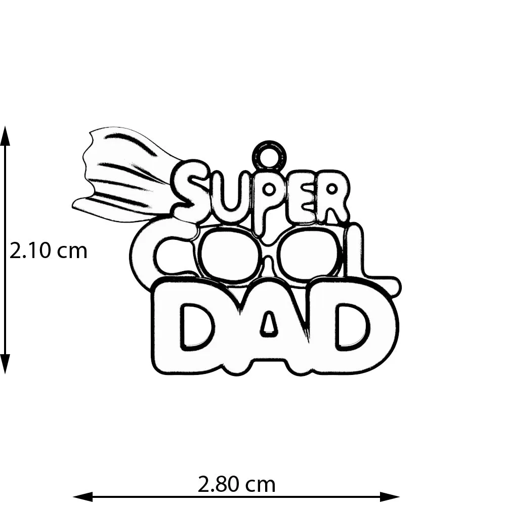 Super Cool Dad Necklace