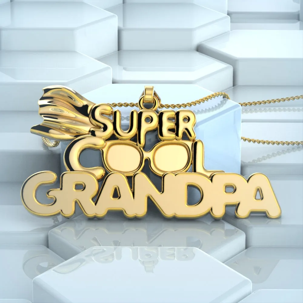 Super Cool Grandpa Necklace