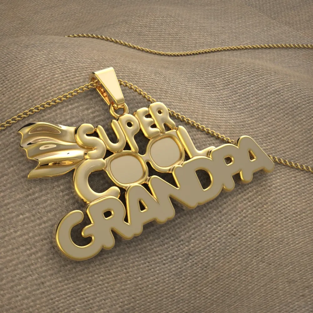 Super Cool Grandpa Necklace