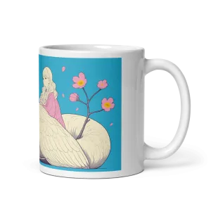 Swan Princess White Glossy Mug