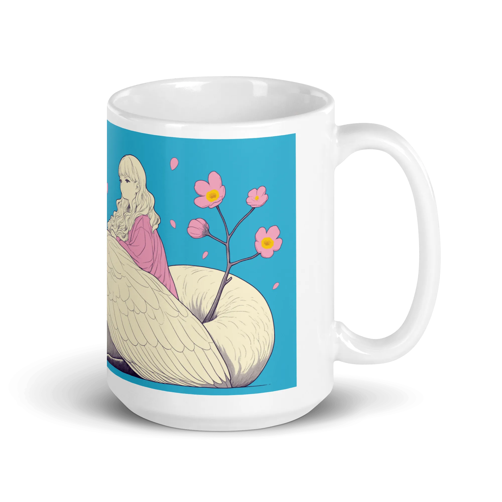 Swan Princess White Glossy Mug