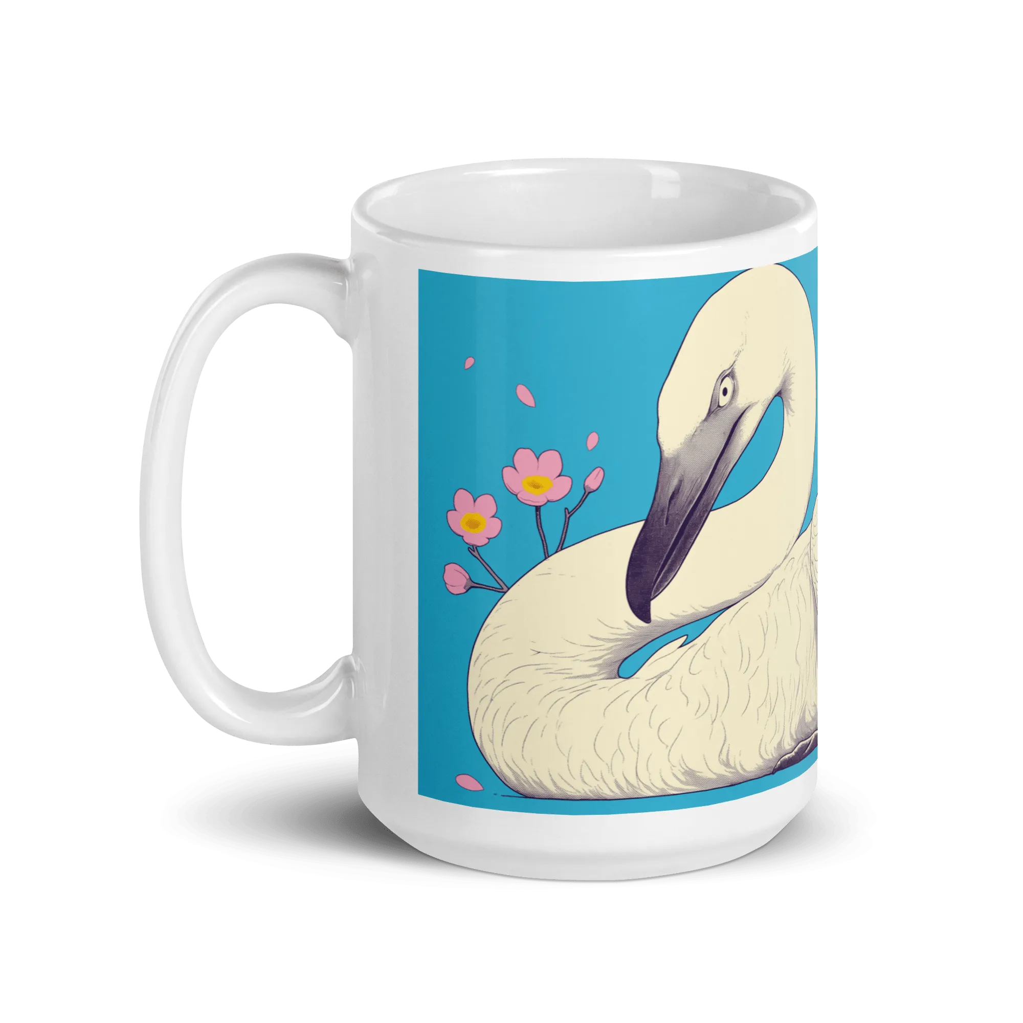 Swan Princess White Glossy Mug
