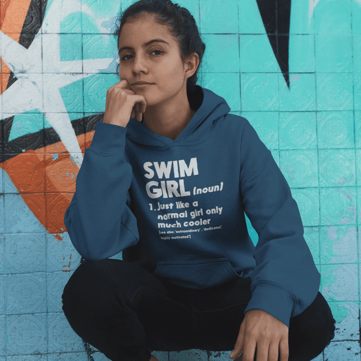 Swim Girl Definition Normal Only Cooler Staple Hoodie