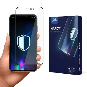 Szkło Hartowane 3mk Hardy Czarne - iPhone 14