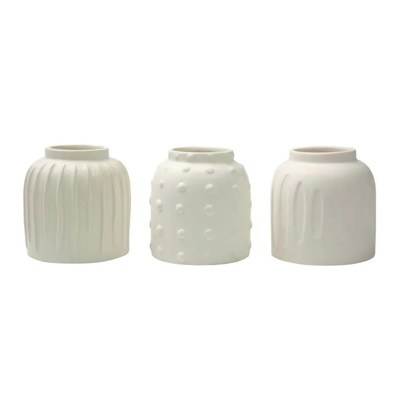 Textured Neutral Vase