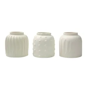 Textured Neutral Vase