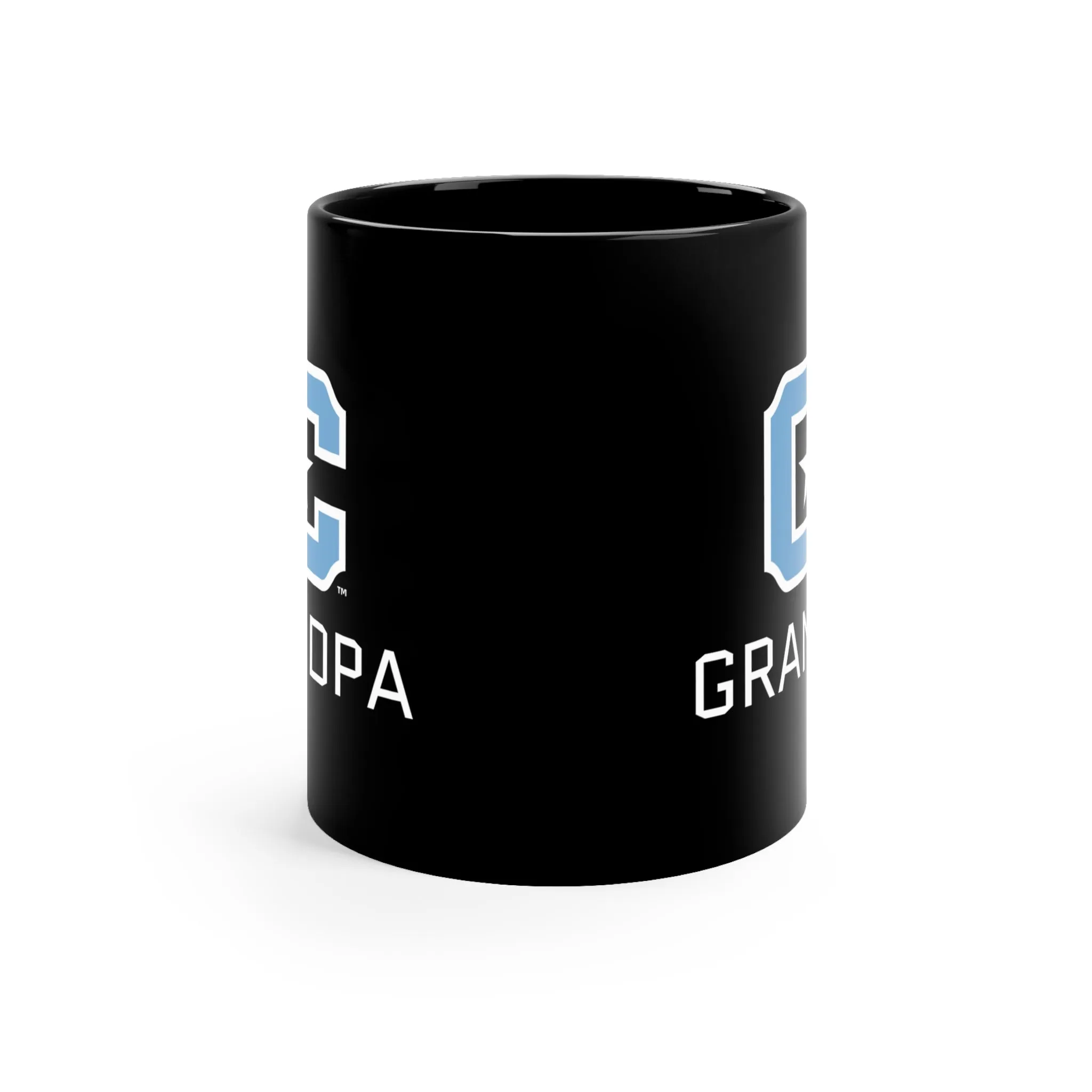 The Citadel Block C Logo, Sports Grandpa, Black Mug, 11oz