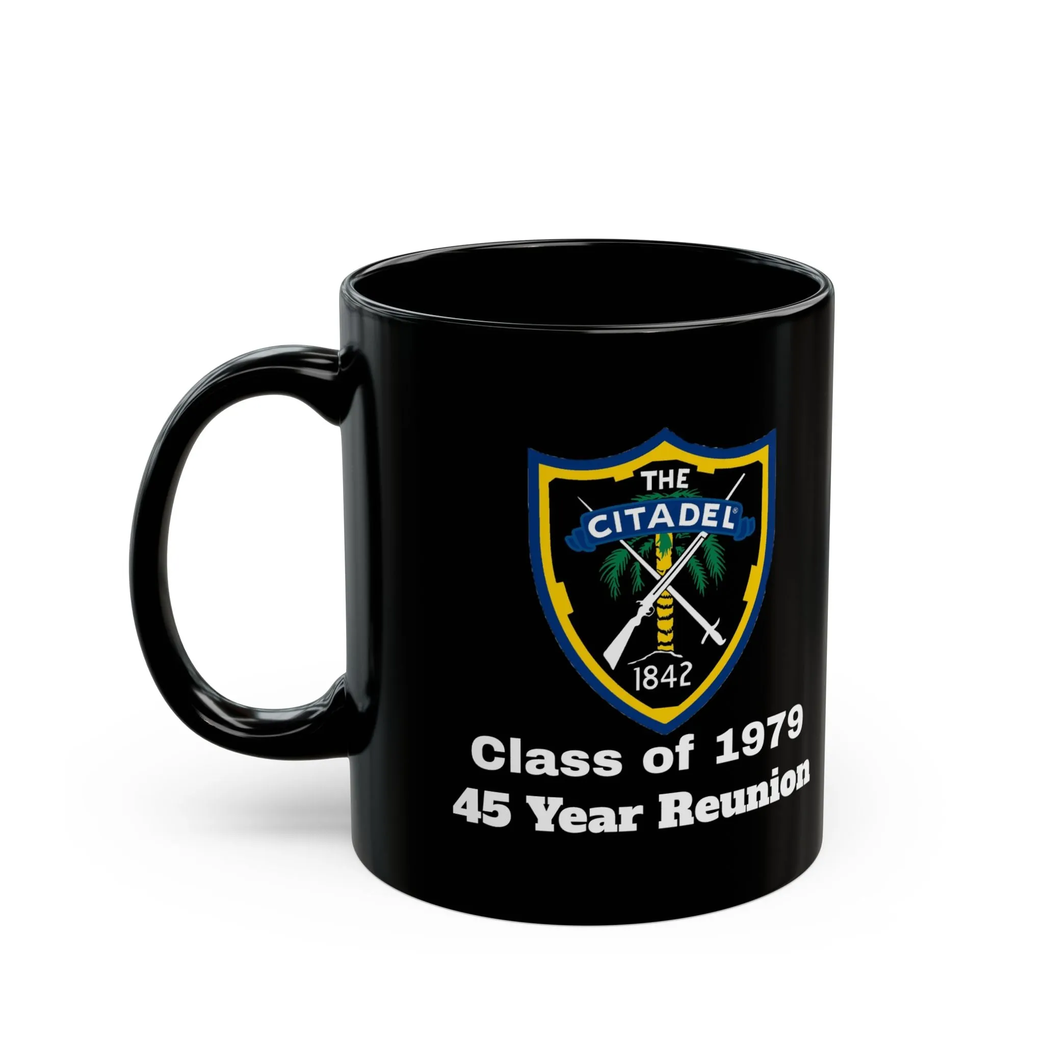 The Citadel, Citadel Shield, Class of 1979 45 Year Reunion, 11/15 Oz Black Mug
