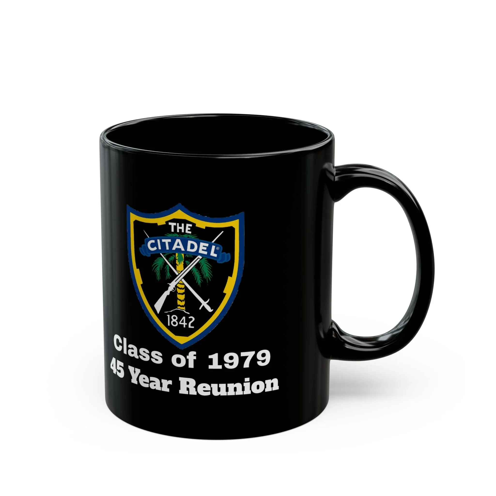 The Citadel, Citadel Shield, Class of 1979 45 Year Reunion, 11/15 Oz Black Mug
