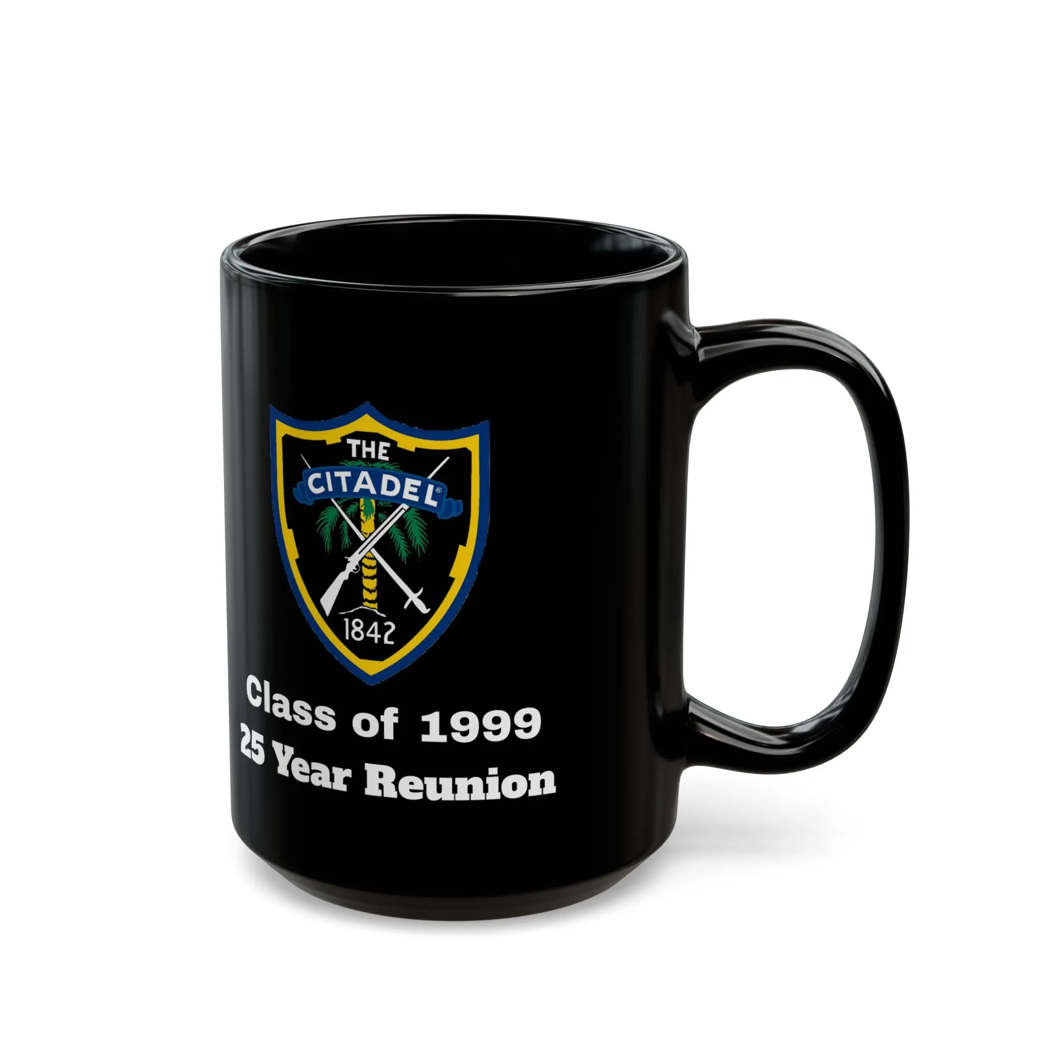 The Citadel, Citadel Shield, Class of 1999 25 Year Reunion, 11/15 Oz Black Mug