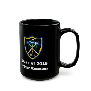 The Citadel, Citadel Shield, Class of 2019 5 Year Reunion, 11/15 Oz Black Mug