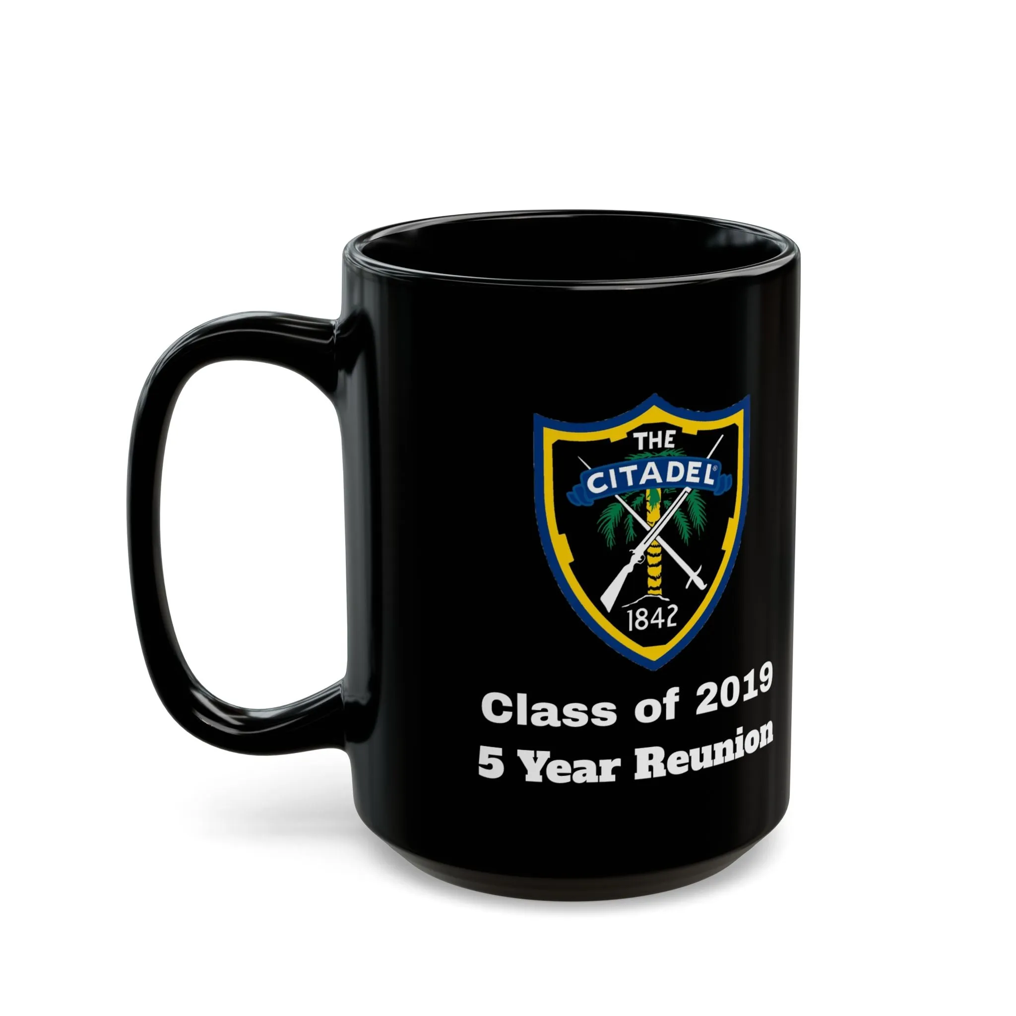 The Citadel, Citadel Shield, Class of 2019 5 Year Reunion, 11/15 Oz Black Mug
