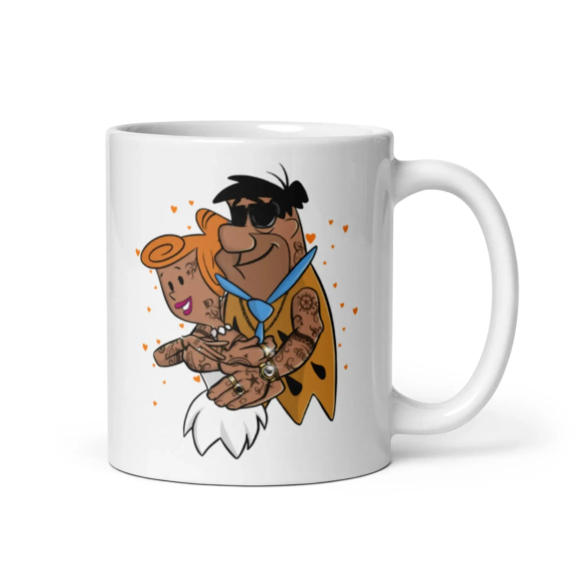 The Flintstone Heartrock Glossy Mug